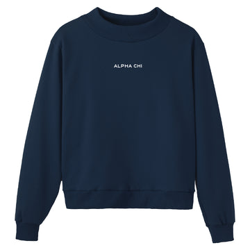 Everyday Embroidered Sorority Mock Neck