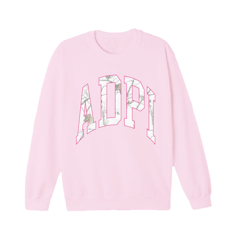 White Camo Sorority Crewneck