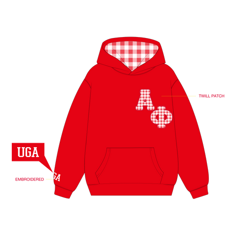 PO 13063| University of Georgia Alpha Phi HLH HOODIE