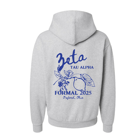 PO 11630| Miami University (OH) Zeta Tau Alpha NO DRAWSTRING HOODIE