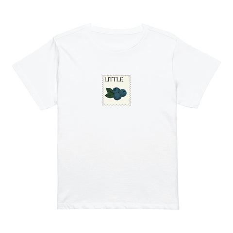 Blueberry Express - Big Little Tee-Little-S-white