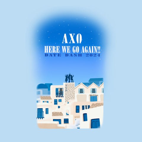 mama mia styled design for alpha chi omega date dash
