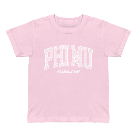 Lace League Printed Sorority Baby Tee