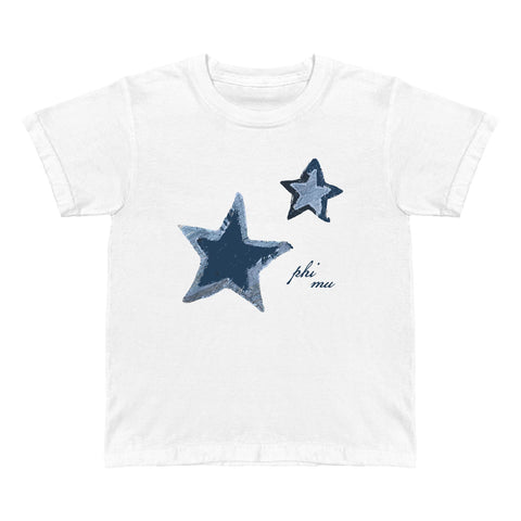 Denim Stars Printed Sorority Baby Tee