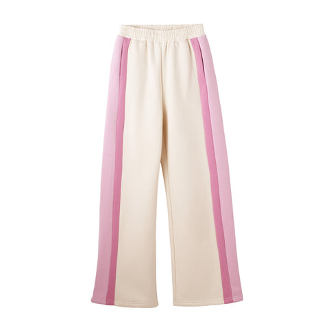 Pink Stripe Flare Sweats