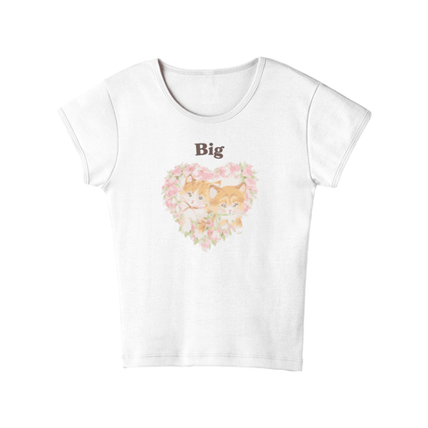 Purrfect Love Big Little Baby Tee