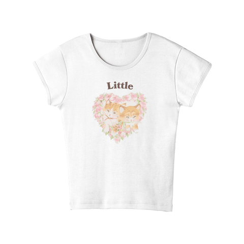 Purrfect Love Big Little Baby Tee