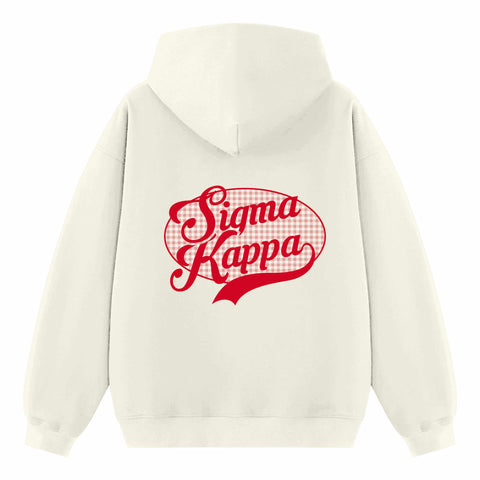 Retro Check Sorority Hoodie