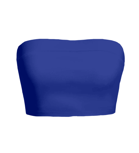 Crescent Tube Top, custom cropped strapless tube top in Lazuli Lover color