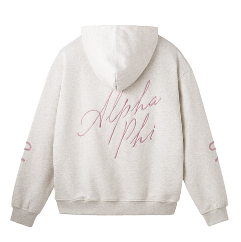 Alpha Phi Floral Bow Hoodie