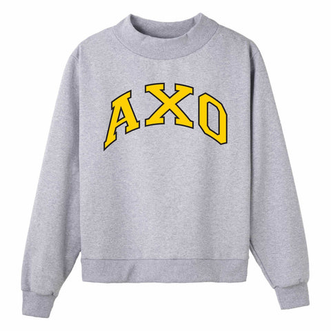 Gold and Black Campus Colors Sorority Mock Neck