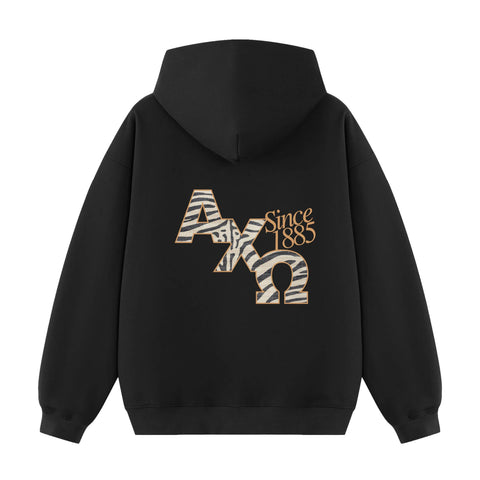 Midnight Stripes Printed Sorority Hoodie