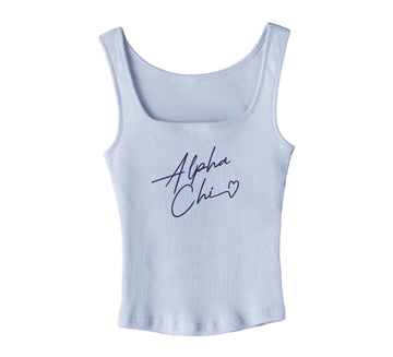 With Love Blue Sorority Tank