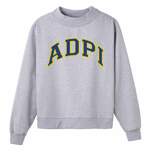 Navy and Gold Campus Colors Sorority Mock Neck