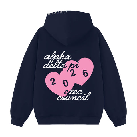 Love From Exec Hood Stitch Sorority Hoodie