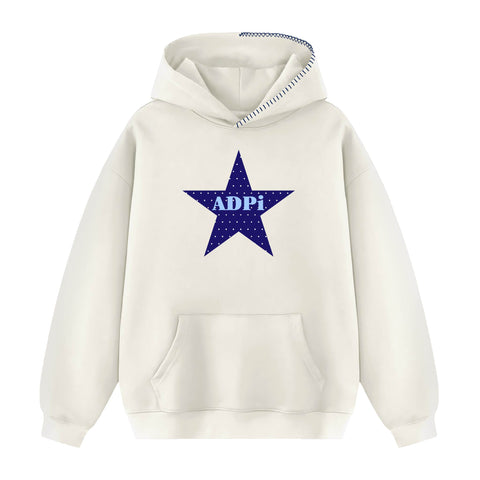 Blue Eyes Hood Stitch Sorority Hoodie