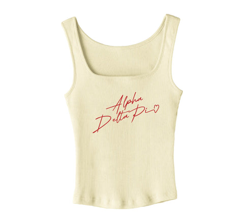 With Love Yellow Sorority Tank