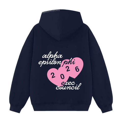 Love From Exec Hood Stitch Sorority Hoodie