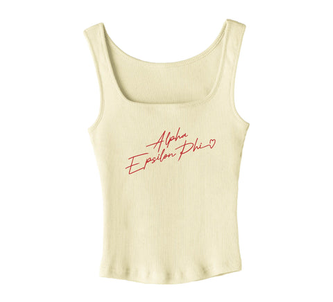 With Love Yellow Sorority Tank
