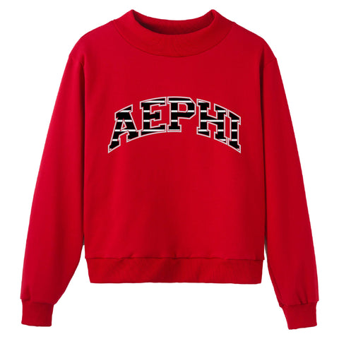 Red Up Sorority Mock Neck