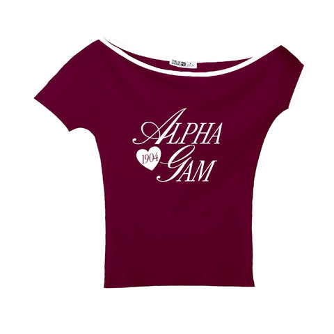 Adorn Bordeaux Sorority Marina Top