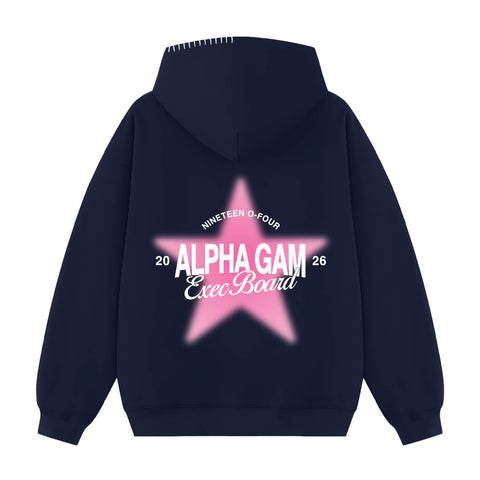 Star Council Exec Hood Stitch Sorority Hoodie