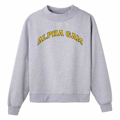 Gold and Black Campus Colors Sorority Mock Neck