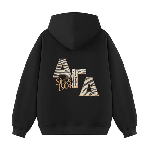Midnight Stripes Printed Sorority Hoodie
