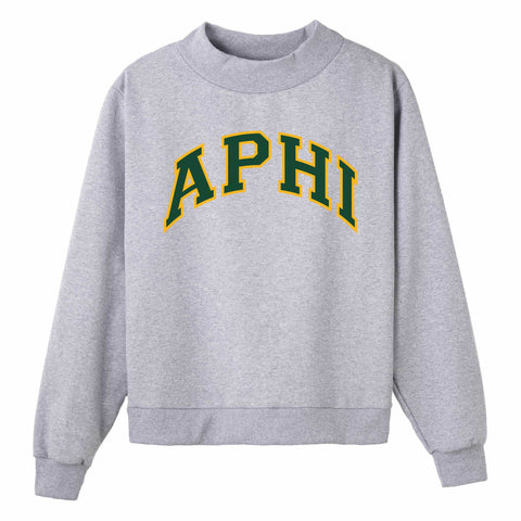 Green and Yellow Campus Colors Sorority Mock Neck