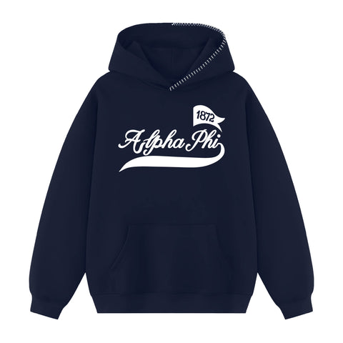 Campus Spirit Hood Stitch Sorority Hoodie