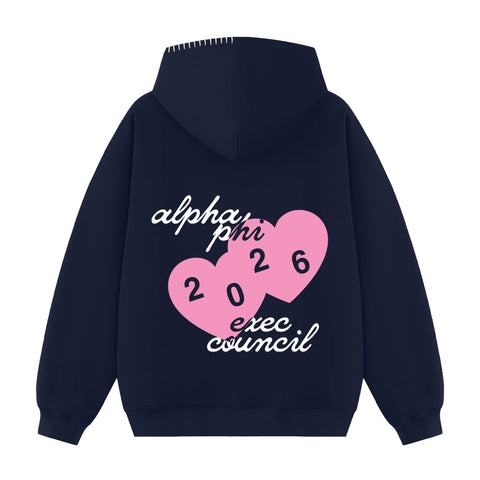 Love From Exec Hood Stitch Sorority Hoodie