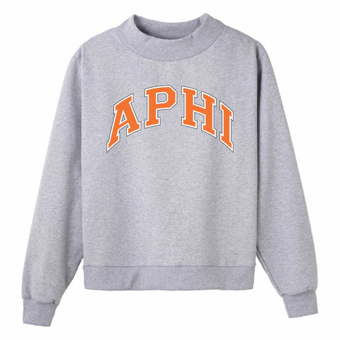 Burnt Orange Campus Colors Sorority Mock Neck