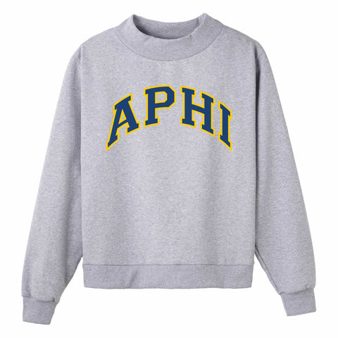Navy and Gold Campus Colors Sorority Mock Neck