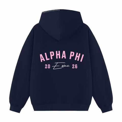 Rose Arc Exec Hood Stitch Sorority Hoodie