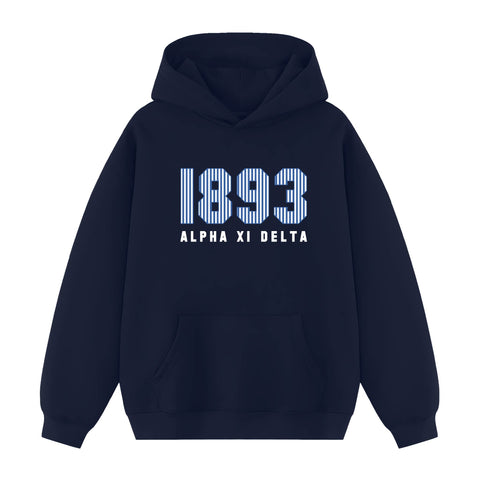 Pinstripe Year Sorority Hoodie