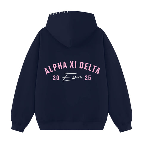 Rose Arc Exec Hood Stitch Sorority Hoodie