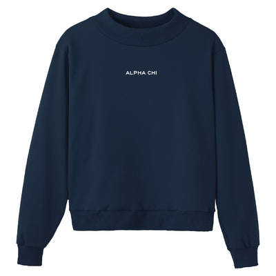 Everyday Embroidered Sorority Mock Neck