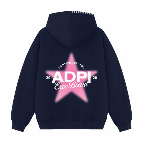 Star Council Exec Hood Stitch Sorority Hoodie