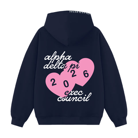 Love From Exec Hood Stitch Sorority Hoodie