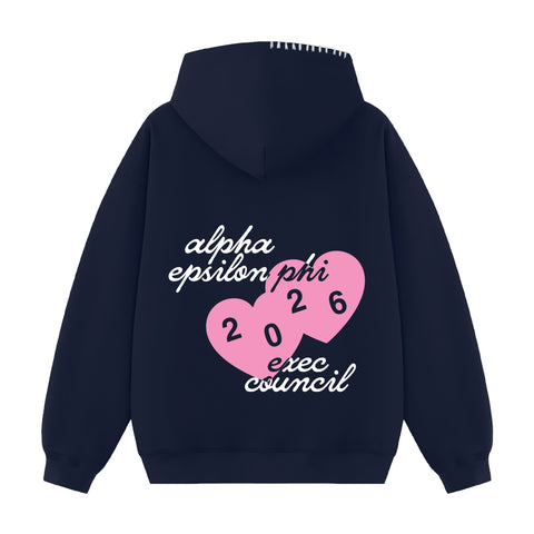 Love From Exec Hood Stitch Sorority Hoodie