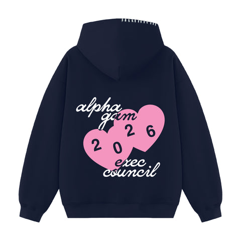 Love From Exec Hood Stitch Sorority Hoodie