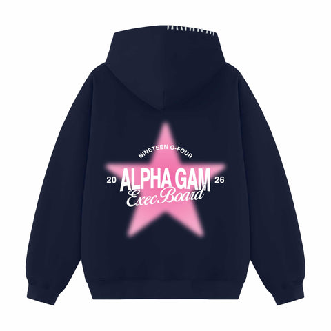 Star Council Exec Hood Stitch Sorority Hoodie
