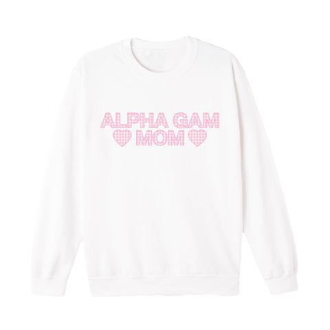 Picnic With Mom Printed Sorority Crewneck