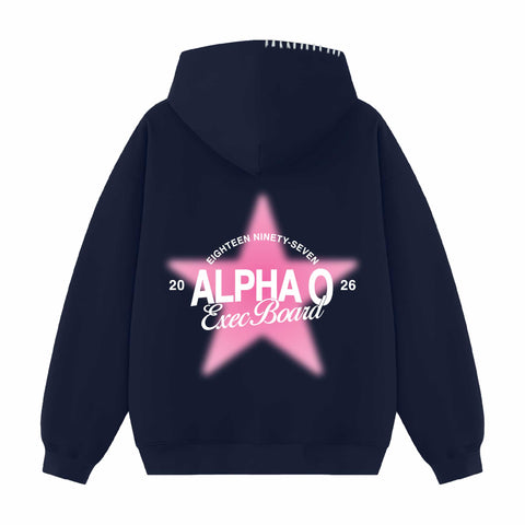 Star Council Exec Hood Stitch Sorority Hoodie