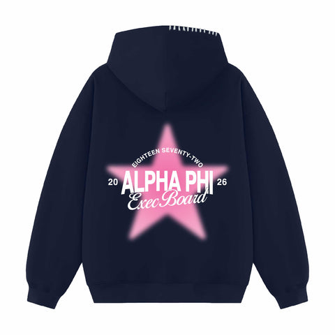 Star Council Exec Hood Stitch Sorority Hoodie