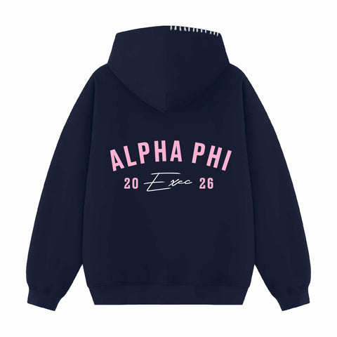 Rose Arc Exec Hood Stitch Sorority Hoodie