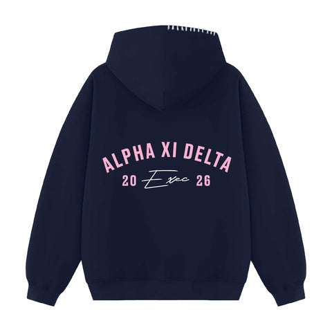 Rose Arc Exec Hood Stitch Sorority Hoodie