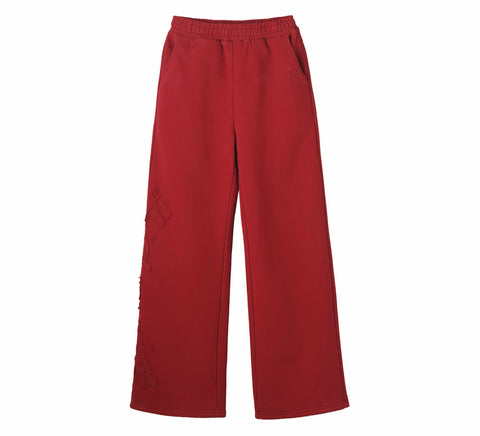 Red pants on a white background