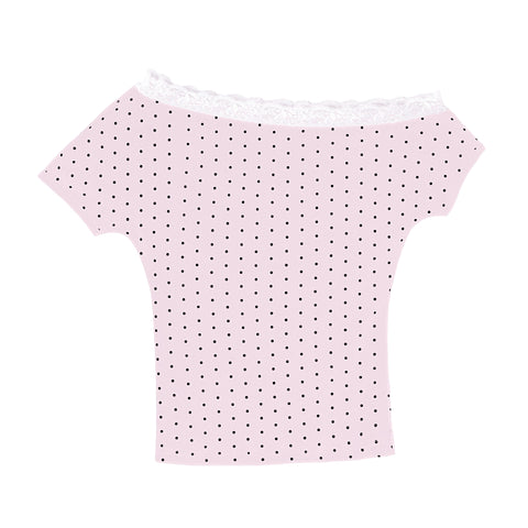Polka Dot Lace Marina Top