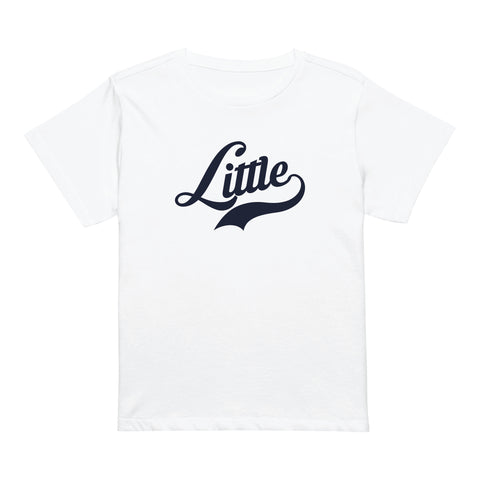 Home Run - Big Little Tee-Little-S-white